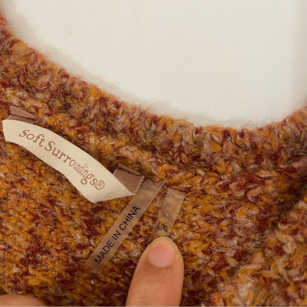 Soft Surroundings Sweater Aberdeen Pullover Size L/XL - Picture 8 of 9